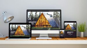 Professional website example on multiple devices